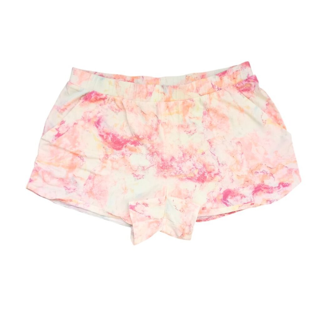Sans Souci Marble Print Women’s Lounge Shorts – Elastic Waist, Size M
